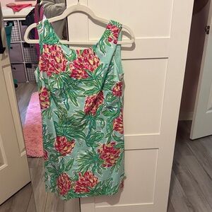 Lilly Pulitzer Pink and Green Floral Dress